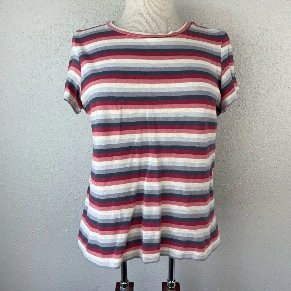 American Eagle Striped T-Shirt Size M EUC